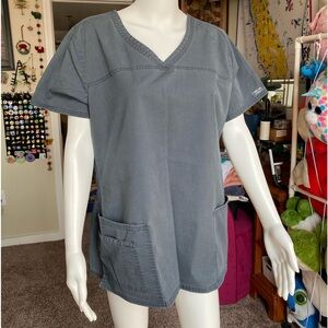 Grey Cherokee scrub top size large